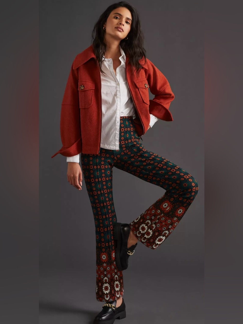 Maeve Knit Kick Flare Pants